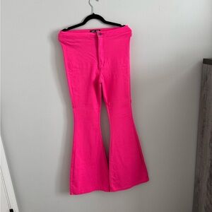 Hot Pink Flare Pants